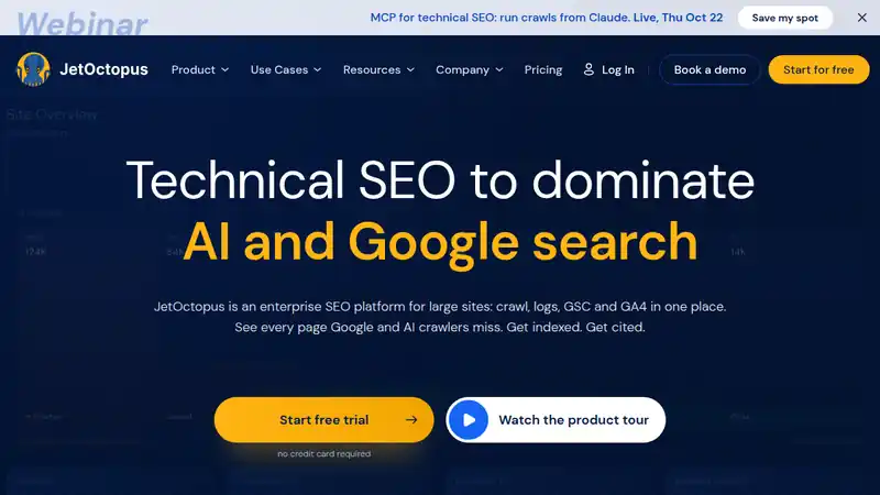 The JetOctopus website