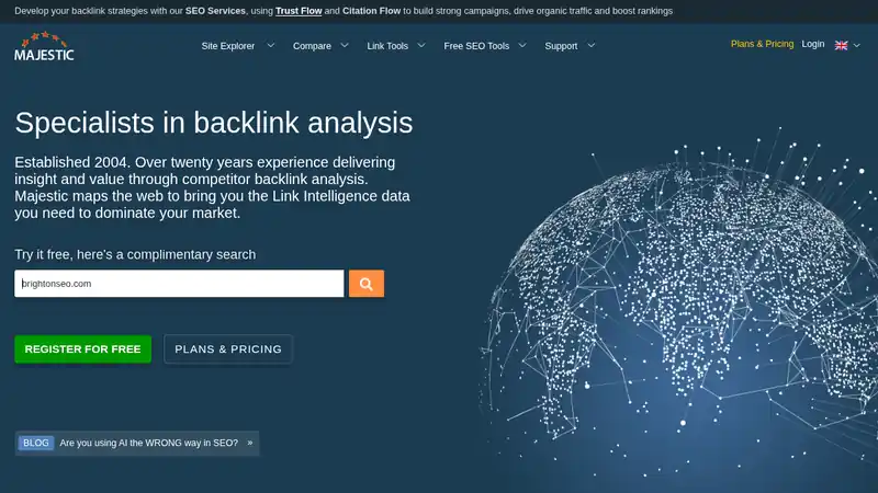 The Majestic website