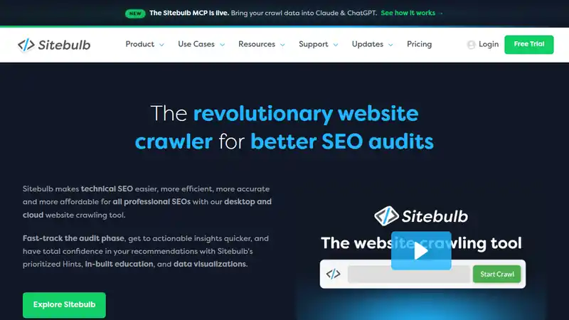 The Sitebulb website