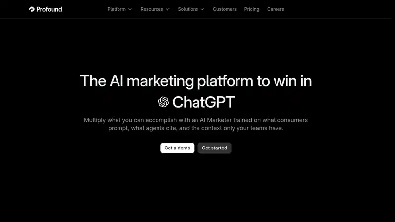 The Profound website